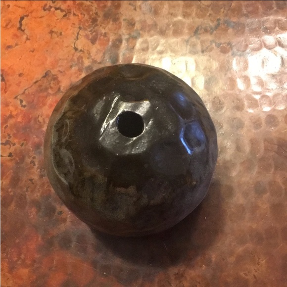 Greenish/Brown Ceramic? Sphere Ball Decor - Picture 2 of 5